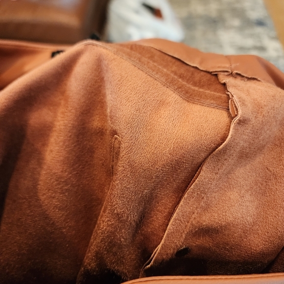 NWT Blank NYC The Baxter Ribcage Straight leg brown faux leather pants size 27. - Picture 6 of 15